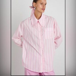 Pink Button Blouse | Damson Madder